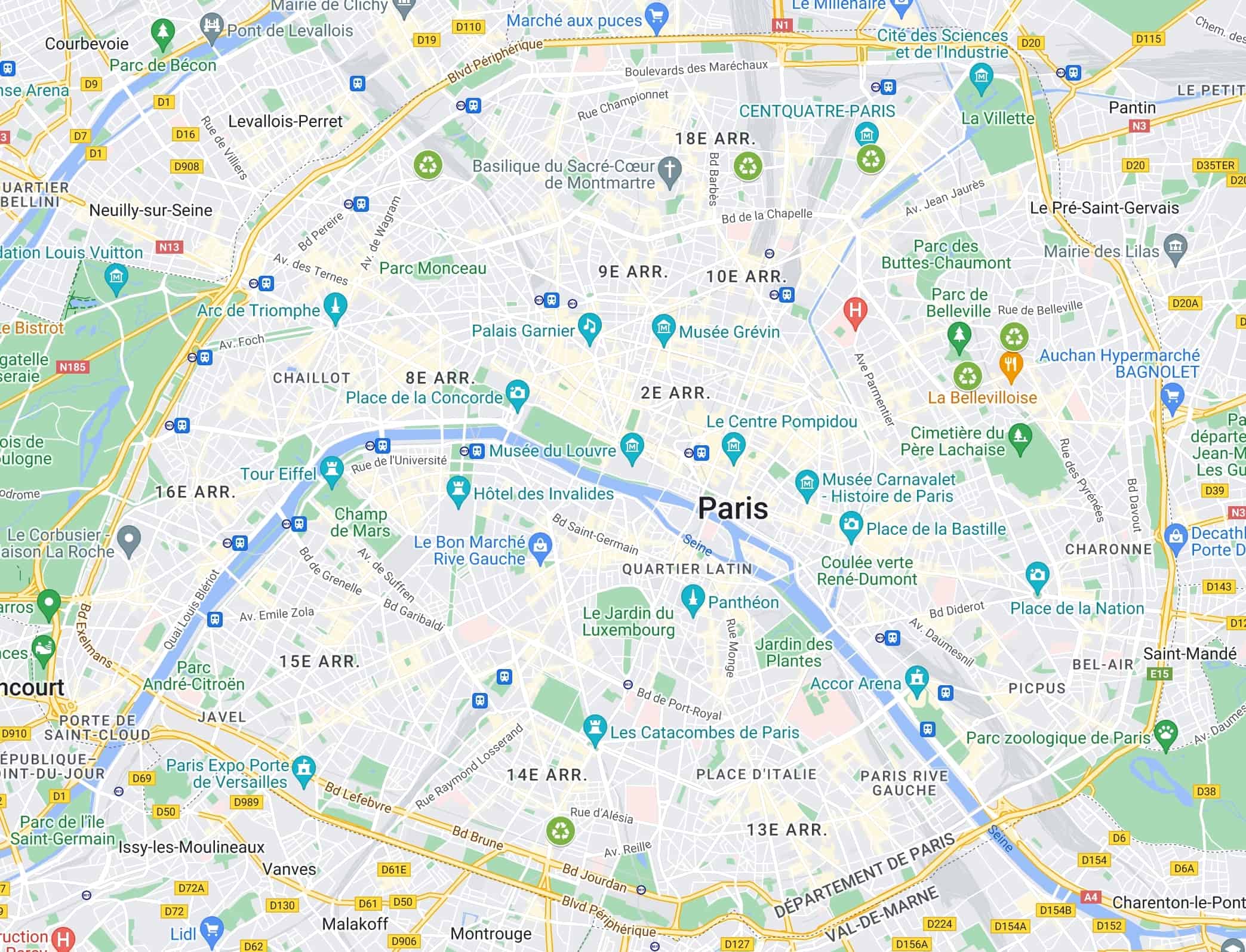 Carte Des Recycleries A Paris