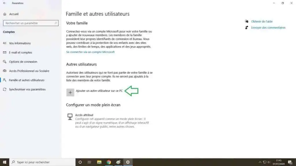 Ajouter Un Autre Utilisateur Windows 10