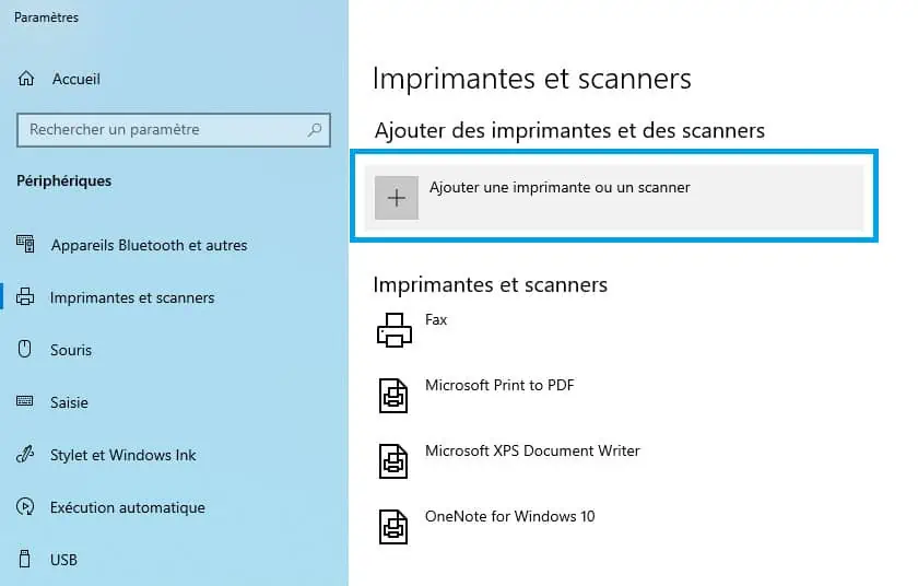 Ajouter Une Imprimante Ou Un Scanner Windows 10