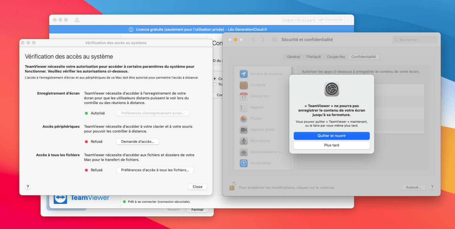 Comment Accorder Les Droits D'accès Au Système à Teamviewer Sur Macos Enregistrement Decran