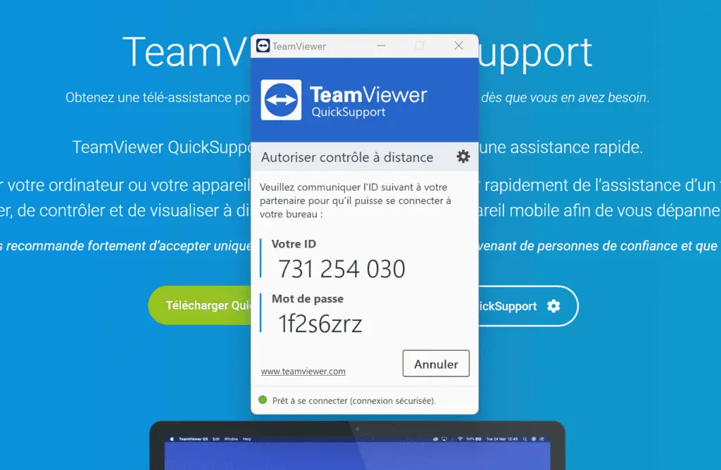 Interface Teamviewer Quicksupport 1