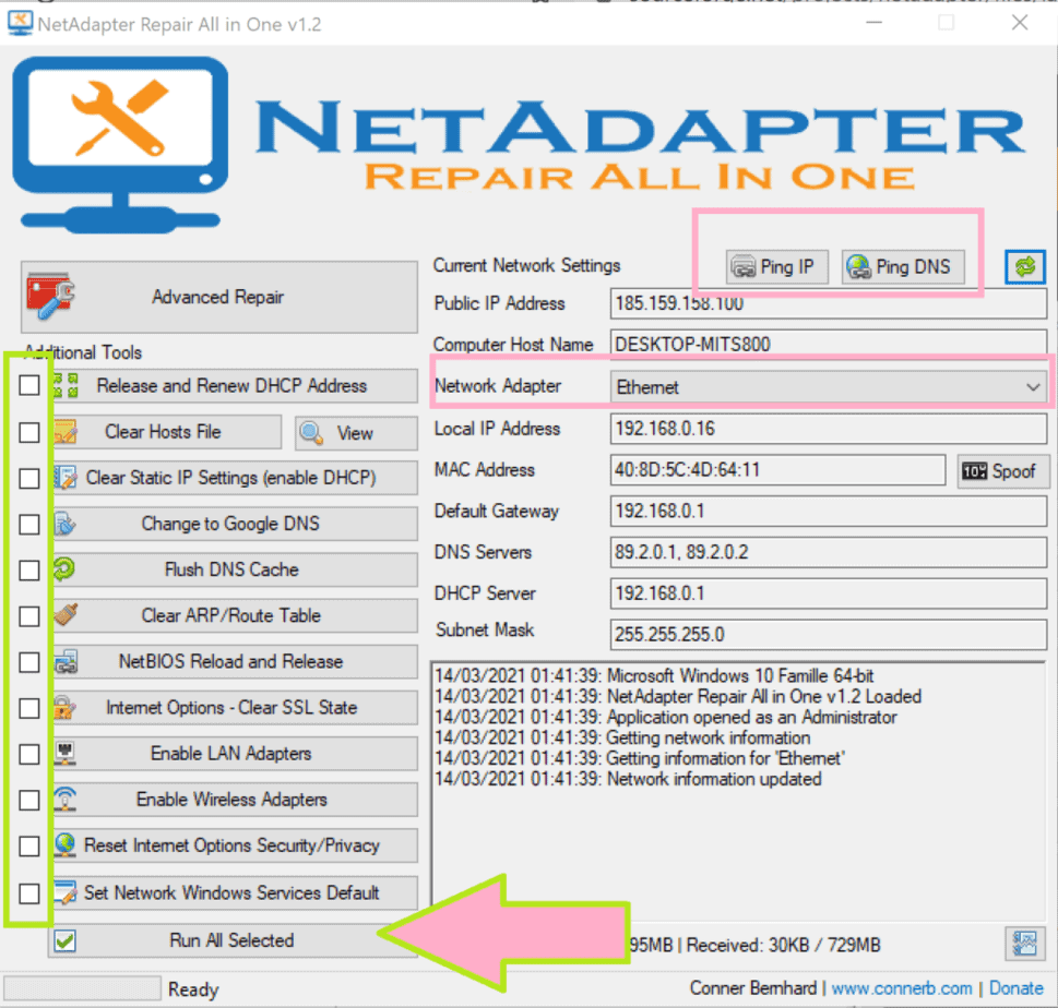 Netadapterallinone Interface Francais