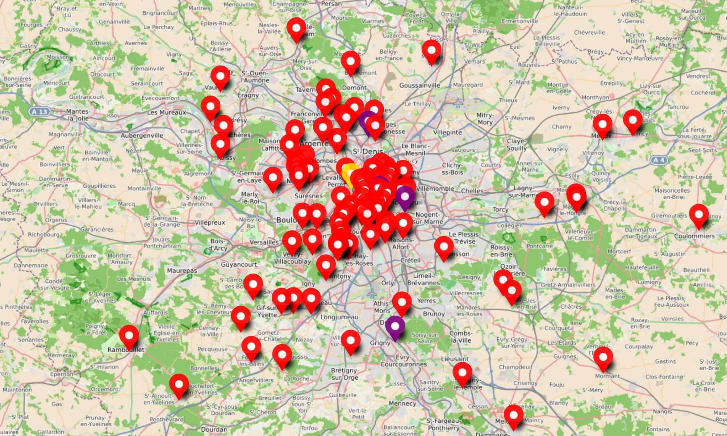 Carte Des Repair Cafe Ile De France