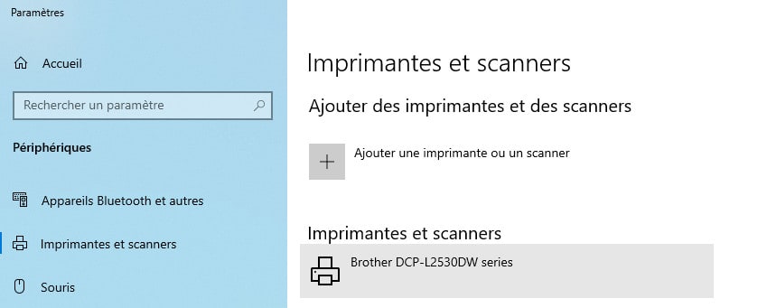 Imprimante Ajoutee Windows