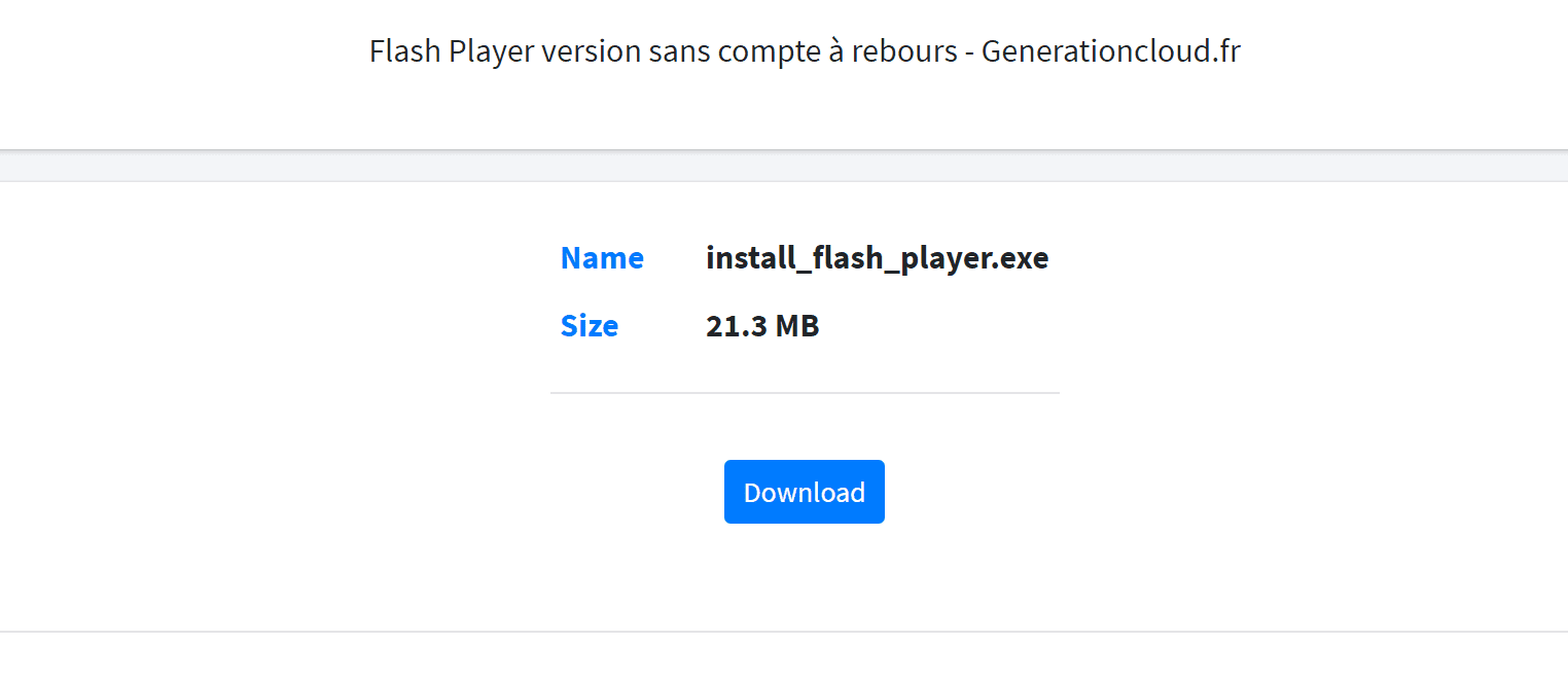 Telecharger Flash Player Non Bloque