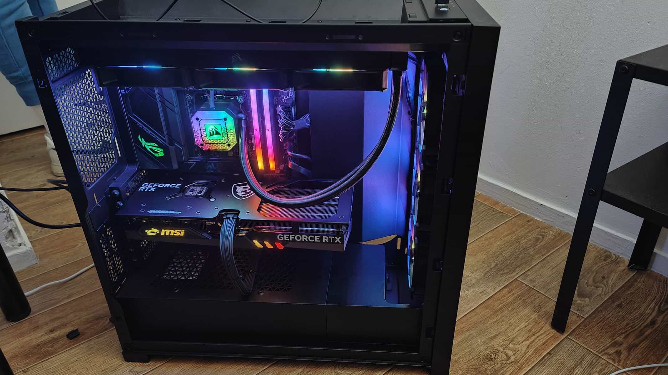 Un PC gamer Corsair monté à domicile