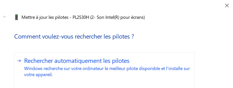 Rechercher Automatiquement Les Pilotes Audio